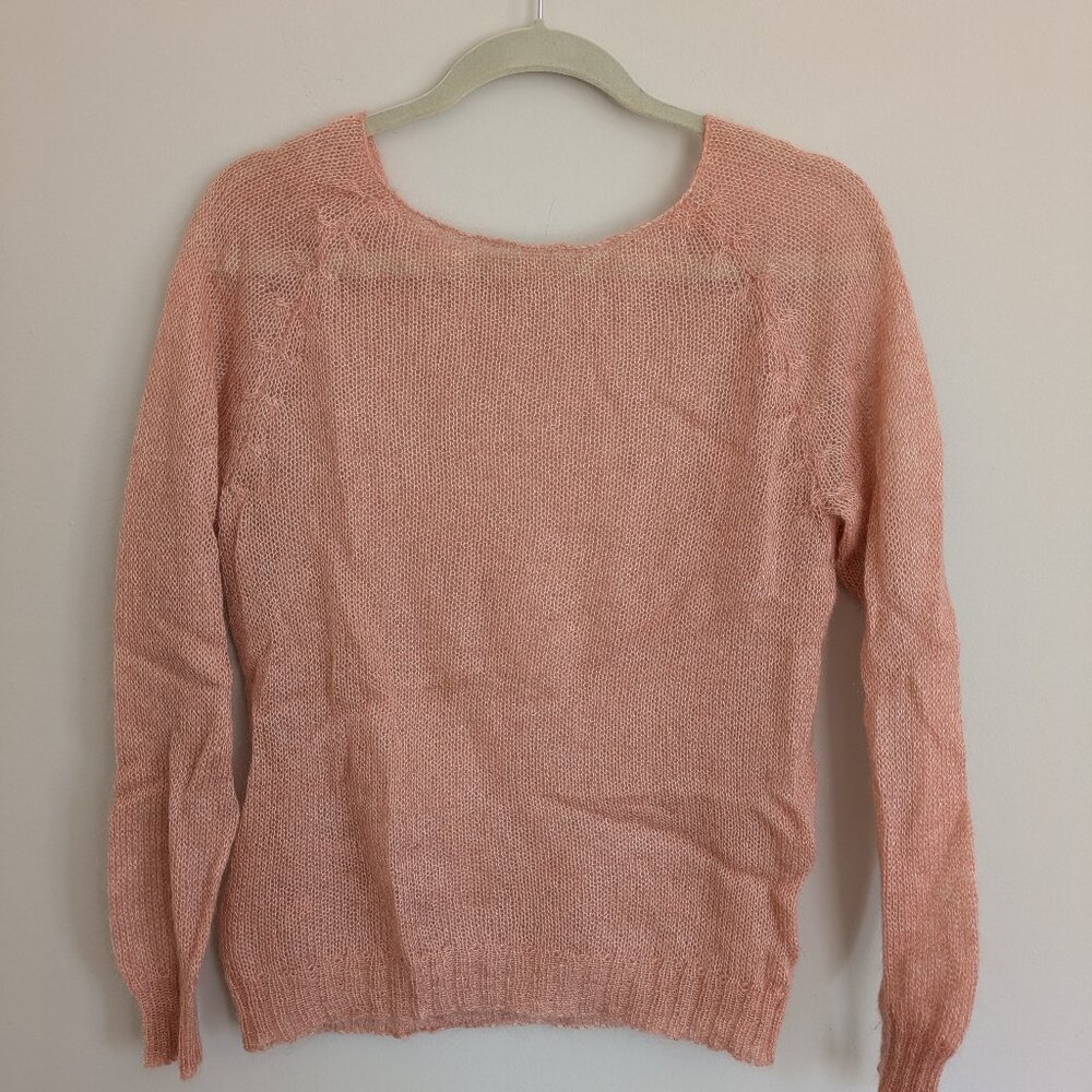 Loose knit mohair sweater